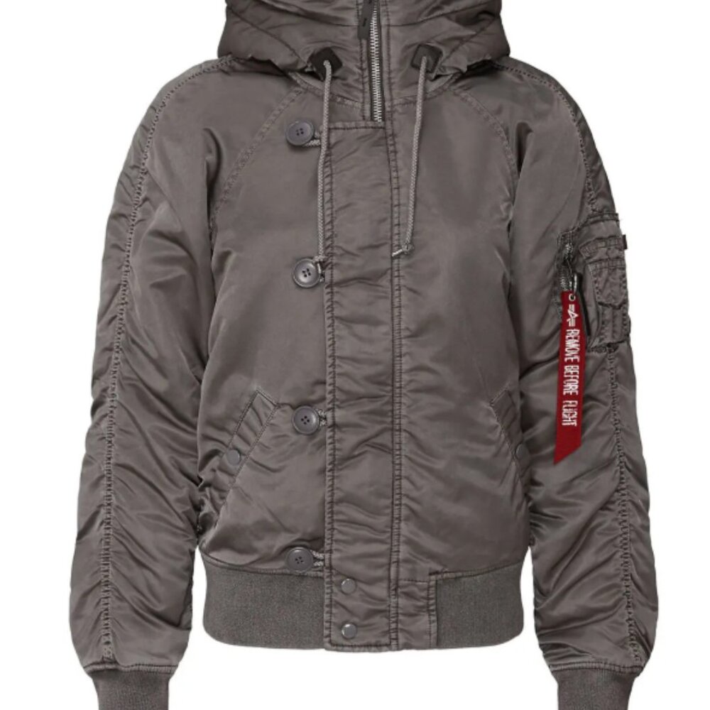 Alpha Industries Silver N-2B Battlewash Parka- Large - Picture 8 of 13